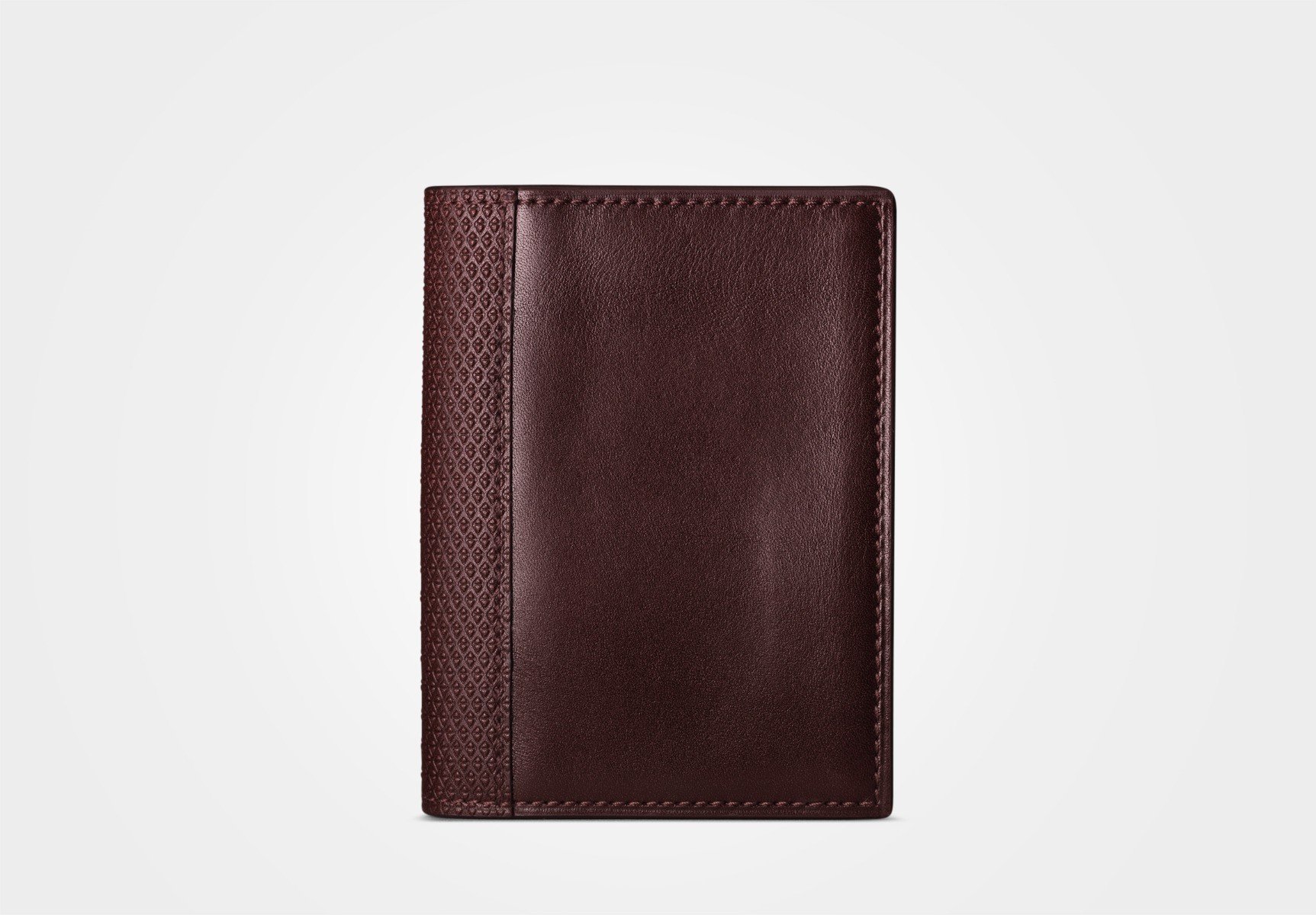 Card Holder - Brown leather gusseted card holder