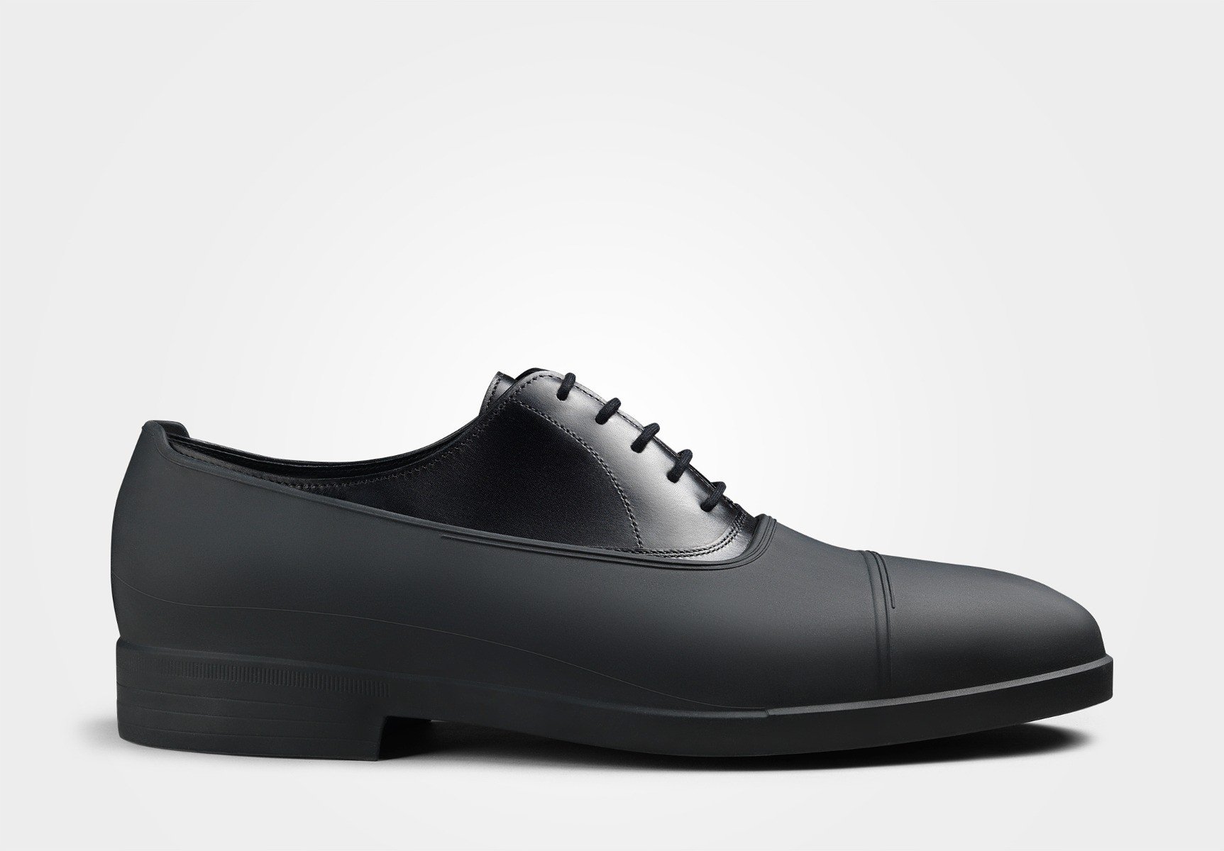 black shoes rubber